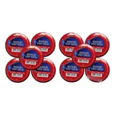Kit 10 Fitas Isolantes 5 Metros Atacado Antichama Preta 5m