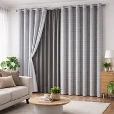 Cortina Blackout PVC Sala 3,00 x 2,70 Voil Xadrez 100% Blecaute,