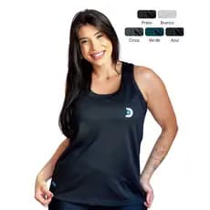 Camiseta Dry Fit Regata Nadador Difora – Modelo Feminino com Conforto e Estilo para Treinar