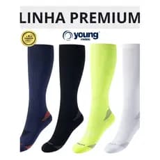 Meia de Compressão Sports Venous Cano Longo YNG – Feminino/Masculino | Tamanho 34 ao 39 P, M, G