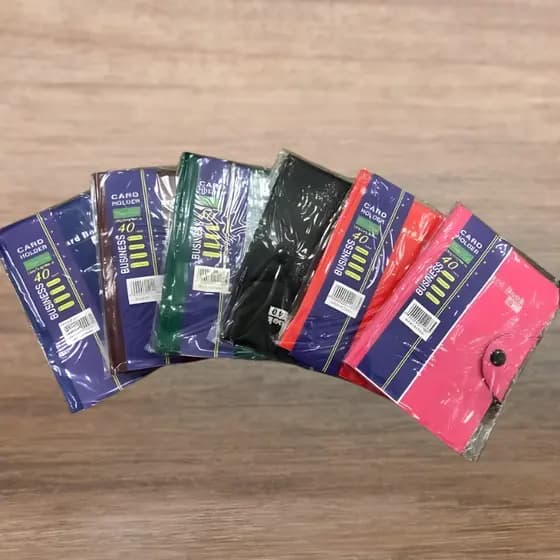 Carteira Unissex Cartões & Documentos Slim com Fecho de Botão