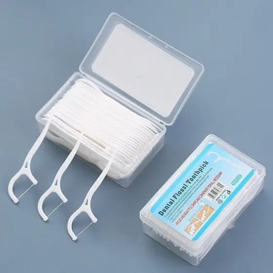 200 Unidade Fio Dental Palitos de fio Dental Limpeza Interdental