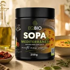 Sopa Instantânea Low Carb Emagrecimento Sabor Mediterrâneo 250g |Sem Glúten | Sem Conservantes