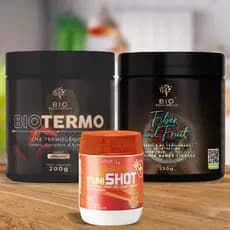Combo Termogênico Natural + Suplemento para Imunidade + Fibras Funcionais | BioTermo + ImuniShot + Fiber and Fruits