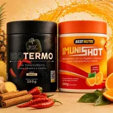 Suplemento Natural Termogênico Bio Termo + Imunidade ImuniShot | Bem-Estar | Vitaminas e Minerais