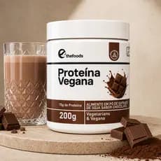 Suplemento Vegano de Soja Sabor Chocolate 200g Sem Glúten Sem Conservantes Fonte de Proteína