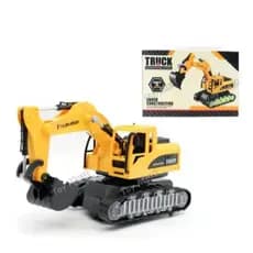 Brinquedo Trator Escavadeira de Esteira Com Luz E Som - JMD TOYS