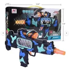 Brinquedo Pistola de Plastico Militar Com Luz E Som, passagem de imagens ilustrativas