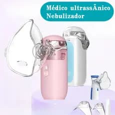 Inalador Ultra-Sônico Portátil Nebulizador Silencioso para Asma Ajustável para Adultos e Crianças