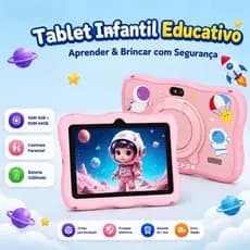 Tablet Infantil Kids 7 Polegada com wifi bluetooth Android Super Resistente Smart VIVA