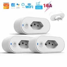 SMART PLUG-Adaptador de soquete Wi-Fi Tuya, Smart Life App Control, Alexa e Google Home, Adaptador de soquete, 16A  VIVA