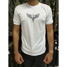 Camisa Forca Área Brasileira  Branca TFM (Treinamento Físico Militar) Trilobal