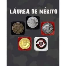 Láurea de Mérito pessoal em Metal ou Emborrachada