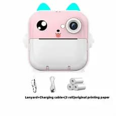 Câmera De Impressão Instantânea Para Crianças Vídeo Fotografia Digital Fotográfica Toy Mini Impressora Térmica Boy Girls