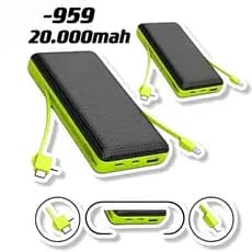 Carregador Portátil Bateria Power Bank 20000mah PN-959