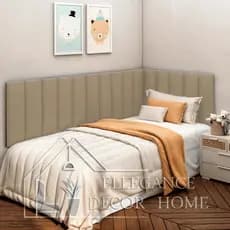 Kit Cabeceira em L Adesiva Estofada Para Cama de Solteiro, Casal, Queen e King - Envio Imediato
