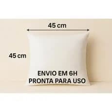 Kit Até 6 enchimento de almofadas 45 x 45 Macio Pronta para uso - Envio Full - Imediato