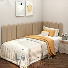 Kit Cabeceira Nuvem em L Adesiva Estofada Para Cama de Solteiro, Casal, Queen e King - Envio Rápido