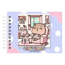 Livro de Colorir Capivara 180g – 48 Desenhos Exclusivos com Capa Dura Holográfica