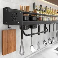 Prateleira de Parede Porta Temperos para Cozinha – Organizador de Condimentos