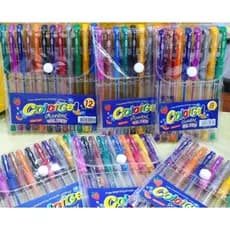 6/8/10/12/24/36 Unidades Canetas Gel Cheirinho de Frutas Coloridas Perfumadas Brilhante Glitter