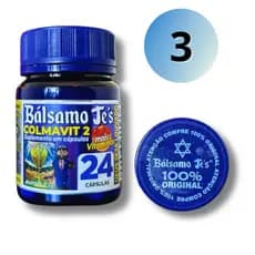 3 Potes Bálsamo Jé's Colmavit Premium Original Americana 24 Cápsulas 100% Natural