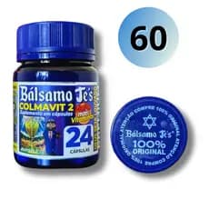 KIT 60 Potes Bálsamo Jé's Colmavit Premium Original Americana 24 Cápsulas 100% Natural