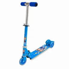 Scooter Patinete Infantil 3 Rodas Ajustável LED Cores Menino Menina Até 40kg