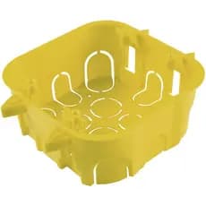 CAIXA DE EMBUTIR Tramontina PVC AMARELA 4 X 4 DRYWALL