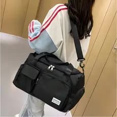 Bolsa esportiva de viagem com bolso separador seco e molhado