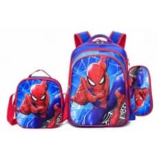 Kit 3x1 Mochila Escolar 3d Lancheira Estojo Personagens