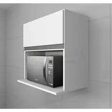 Suporte para Micro-Ondas Armário Aéreo com Basculante e Nicho Cozinhas e Refeitórios - Trama