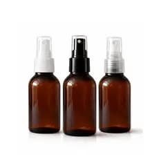 Kit 15 Frascos Pet 60ml Âmbar com Válvula para Home Spray