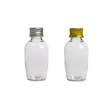 Kit 10 Frascos Pet Tulipa 30ml c/ Tampa Alumínio Lembrancinhas