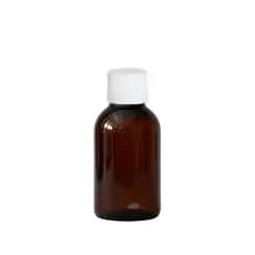 Kit 20 Frascos Pet 60ml Âmbar com Tampa Lacre para Refil