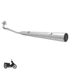 Escapamento Escape Modelo Original Biz 125 2006 2007 2008 2009 2010 Cromado