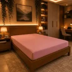 Lençol  De Cama  Solteiro / Casal / Queen / king / Avulso Liso Com Elástico Padrão Hotel Extra Macio