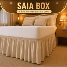 Saia Box  Cama Colchão Solteiro / Casal / Queen / King 170 FIOS PREMIUM