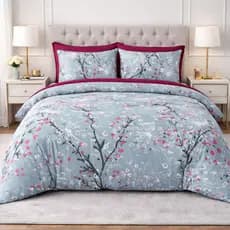 Edredom Casal Queen  Antialérgico Cobre Leito Colchonete Estampado Cama Box Posta