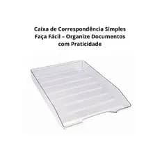 Caixa de Correspondência Simples Faça Fácil/Novacril – Organize Documentos com Praticidade