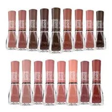 Kit 10 Esmaltes Dailus Coleção Tons Nude Sortidos 8ml