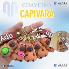 Chaveiro Capivara Acessório Bolsa Infatil Chave Fofo Divertido