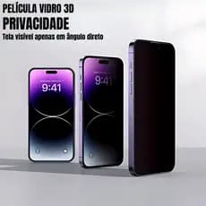 Película 3D Privacy Privacidade iPhone 7/8/x/xs/xs max/xr/11/12/13/14/15/16/17 AIR/PRO/PROMAX/PLUS