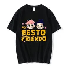 Camiseta My Besto Friendo Chibi Yuji e Todo Jujutsu Kaisen