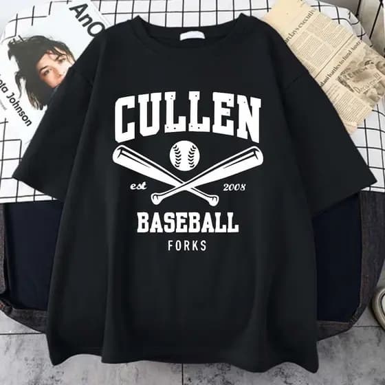 Camiseta Camisa Unissex  Cullen Baseball Forks