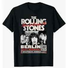 Camiseta Camisa Unissex The Rolling Stones Berlin 76