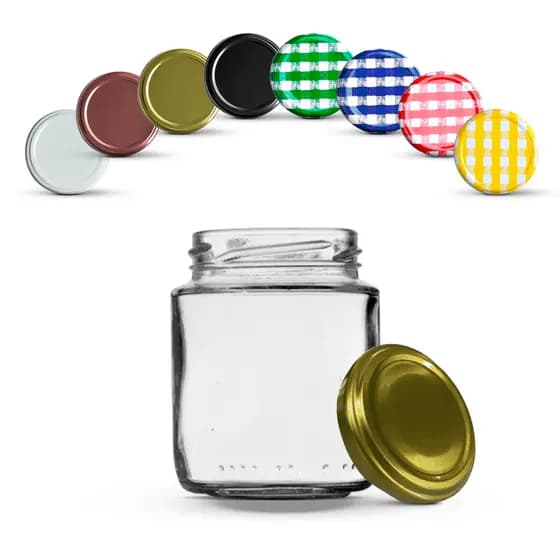 24 Potes De Vidro Belém 240ml Com Tampas Metálicas E Lacres
