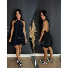 Vestido Mídi Feminino Alcinha Frente Única Costas Nuas – Elegante, Sensual e Sem Bojo