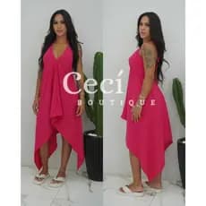 Vestido de Pontas Envelope Multiformas Costa Nua Varias Formas de Amarrar Muito Lindo e Elegante