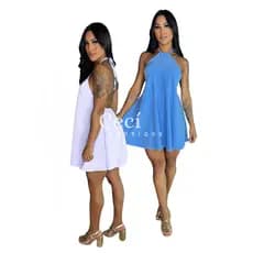 KIT 2 VESTIDO CURTO COSTA NUA VERÃO ELEGANTE FESTA  ENVIO IMEDIATO